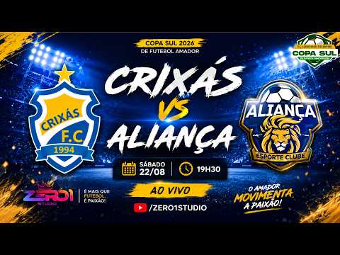AO VIVO | CRIXÁS X ALIANÇA | 1º RODADA | TAÇA GRATIDÃO TOCANTINS - COPA SUL 2026