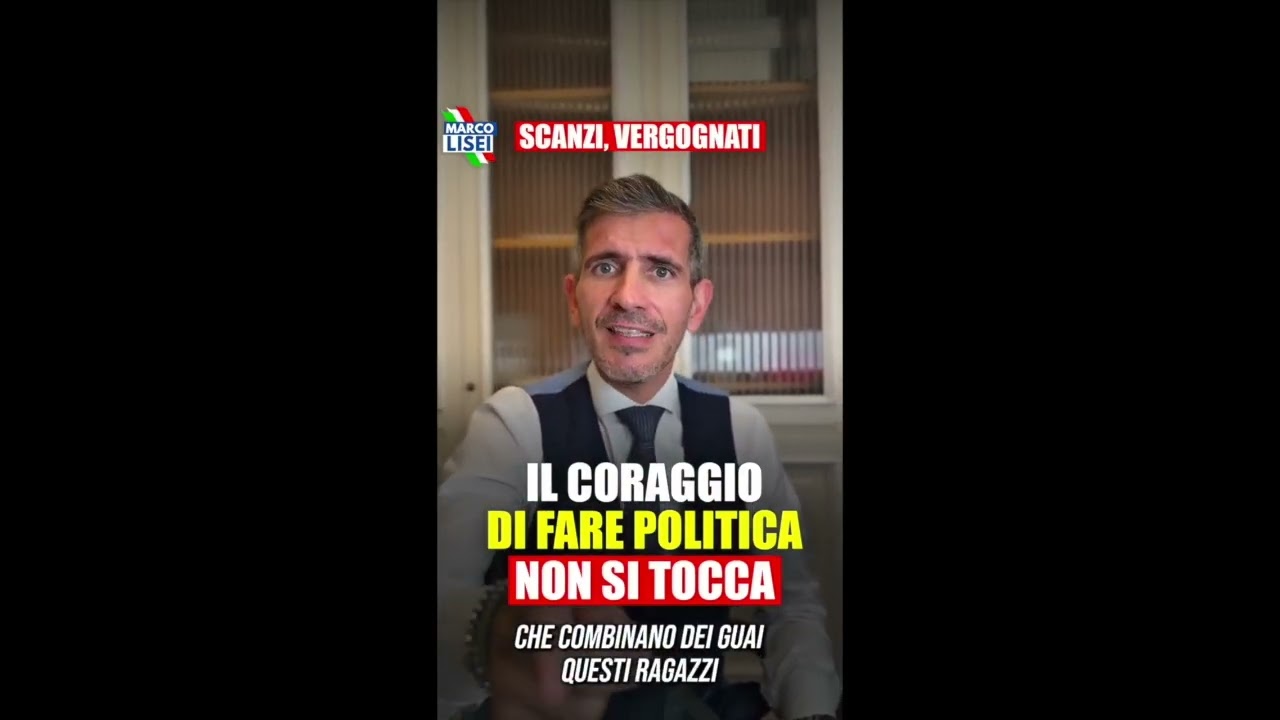 LISEI: «SCANZI VERGOGNOSO, INSULTARE MELONI E I GIOVANI DI DESTRA, CHIEDI SCUSA»