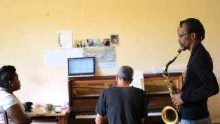 Zara McFarlane Rehearsing "Music" by Sathima Benjamin with McCoy Mrubata and Paul Hanmer