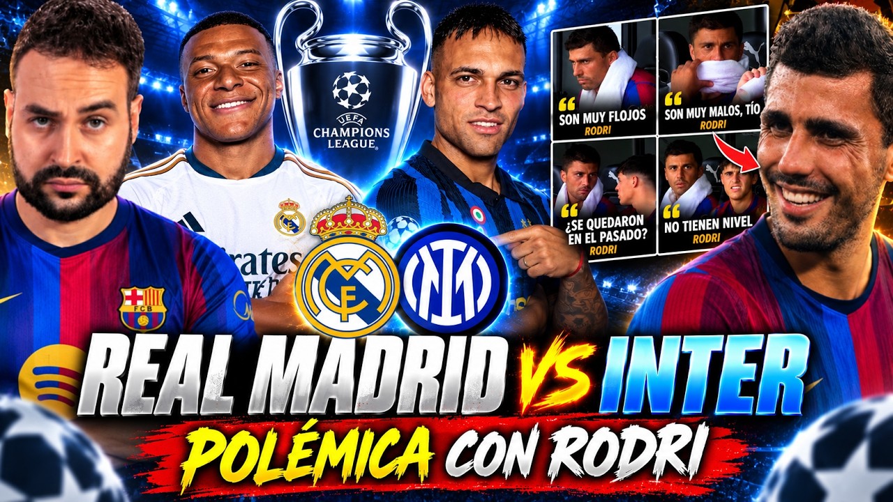 🚨RODRI 'CAZADO' CRITICANDO al VALENCIA "SON MUY MALOS" - PREVIA REAL MADRID vs INTER ¡PARTIDAZO!