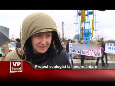 Protest ecologist la înmormântare