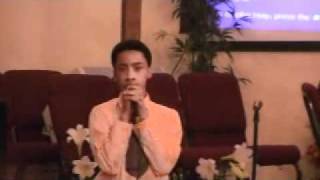 Joshua Walker ministering in song