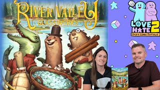 River Valley Glassworks (Deluxe Edition) - A Non-Gamer's Review Of This Rushing-River Drafting Game