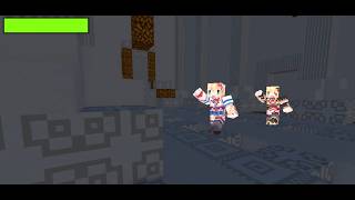 MMDを疑似マイクラ環境で動かしてみた【お人形 赤井はあと】 #ドールダンス