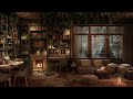 Library Ambience ASMR Library Sounds For Studying Crackling Fireplace Sounds Page Turning More