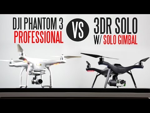 DJI Phantom 3 Professional vs 3DR Solo With Solo Gimbal - Ultimate Drone Comparison