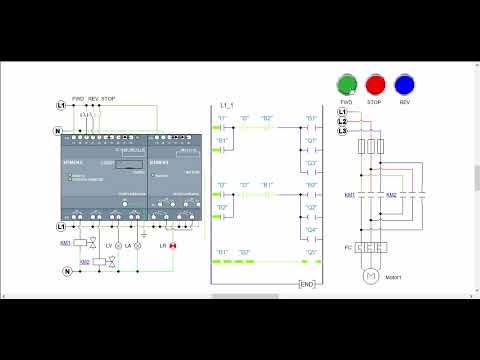 REV FWD Motor with PLC Siemens LOGO