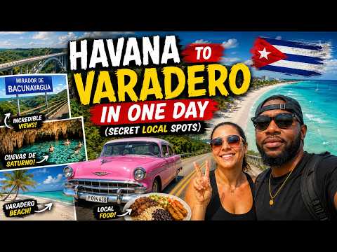 Havana to Varadero in One Day 🇨🇺 Secret Local Spots