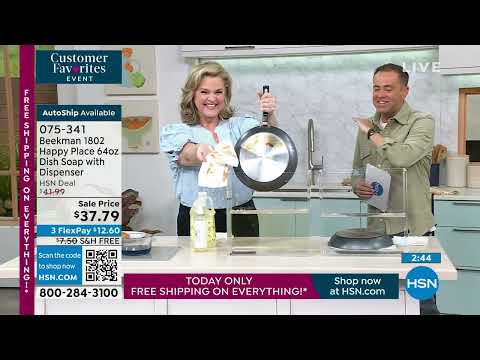 Beekman 1802 Happy Place 64oz Lavender Dish Soap w/Dispe...