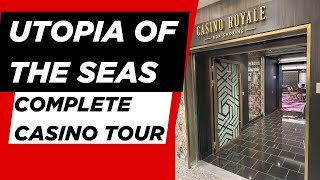 Utopia of the Seas Complete Casino Tour (4K)