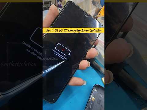 Vivo Y91 / Y93 / Y95 Unable To Charge Please Contact Our After - Sales Service 💯% #shorts