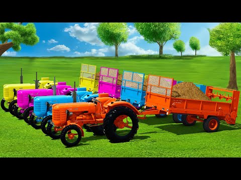 MANURE SPREADING WITH MINI ZETOR TRACTORS & TRANSPORT ANIMALS - Farming Simulator 25