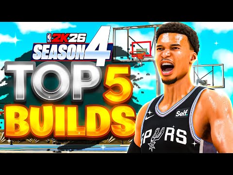 TOP 5 BEST BUILDS for SEASON 4 NBA 2K26🔥MOST OVERPOWERED BEST BUILDS! Best build 2k26