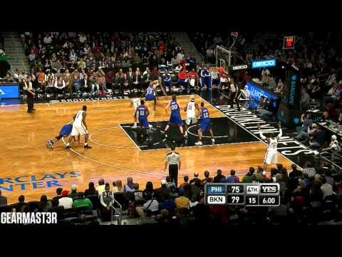 Deron Williams and Joe Johnson vs 76ers Full Highlights (2012.12.23)