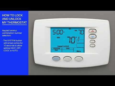 White-Rodgers Blue Series - 1F95-0671 - 6-inch - How Do I Lock and Unlock My Thermostat