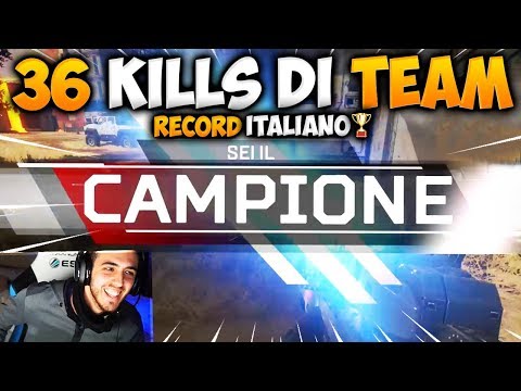 36 KILLS DI TEAM SU APEX LEGENDS...NUOVO RECORD ITALIANO?