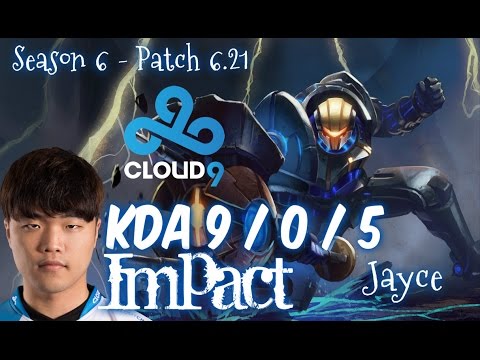 C9 Impact JAYCE vs POPPY Top - Patch 6.21 KR Ranked