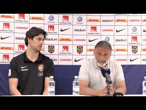 Presskonferensen efter BP:s hemmaseger mot Djurgården