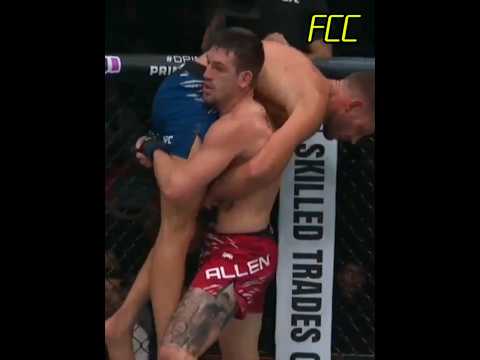 Brendan Allen vs Reinier De Ridder #ufc #mma #knockout #shorts