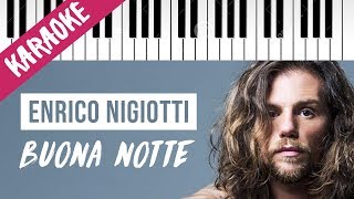 Enrico Nigiotti | Buona Notte // Piano Karaoke con Testo