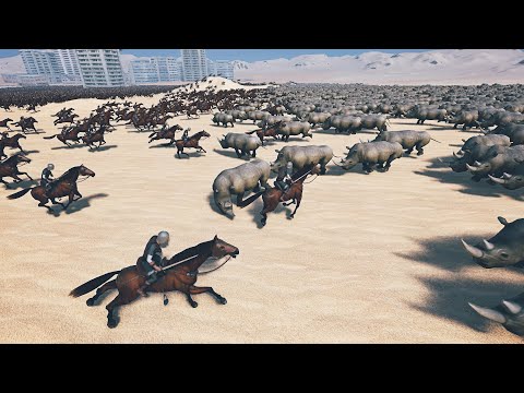 Can 40,000 Cavalry Stop 10,000 Rhinos? | Ultimate Epic Battle Simulator | UEBS