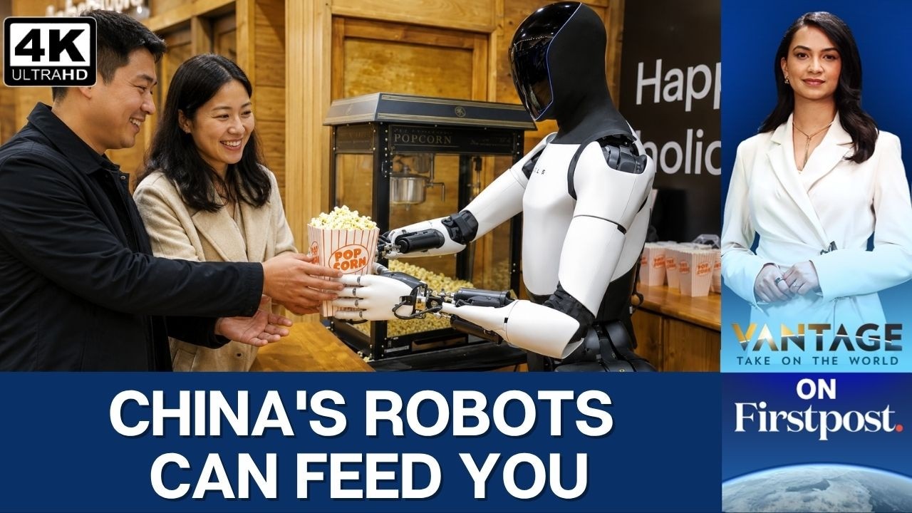 China: Humanoid Robots Are Now Making Your Popcorn and Ice Cream | Vantage on Firstpost | 4K