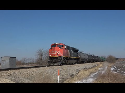 CN Local Departing Gillman with SD70M-2 and other Catches 2/26/22