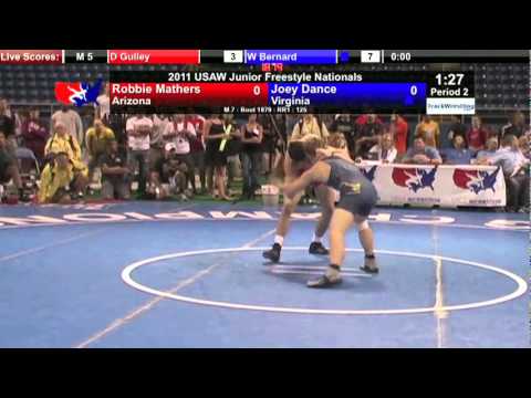 Junior Freestyle 125 - Joey Dance (VA) Vs. Robbie Mathers (AZ)