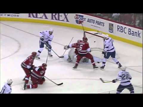 NHL Face-Off: Vincent Lecavlier Bats the Puck in the Net vs Carolina - Fox Carolinas