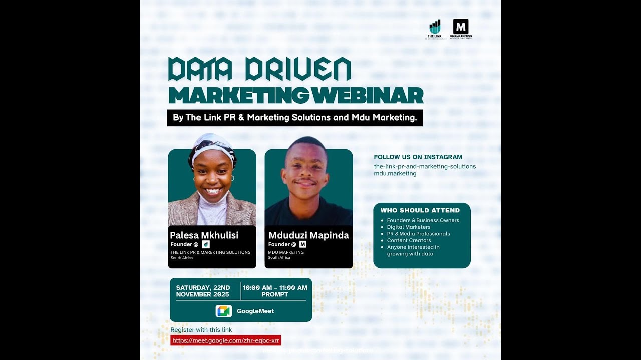 Data Driven Marketing Webinar by Link PR & Marketing Solutions and Mdu Marketing