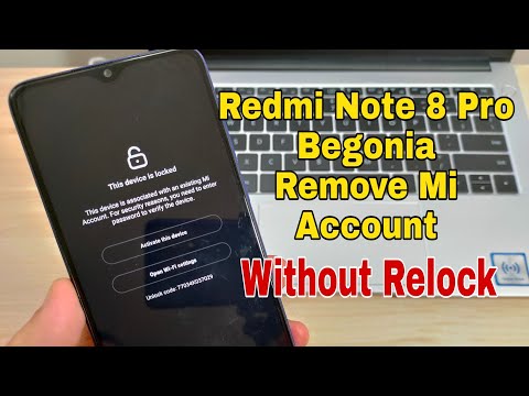 Xiaomi Redmi Note 8 Pro (M1906G7I, 2015105), Remove Mi Account. Without Testpoint with Unlocktool.