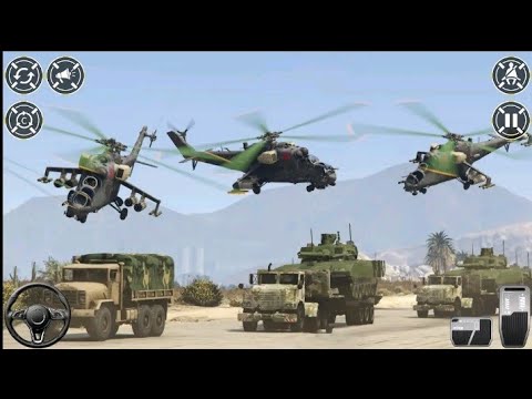 Us army cargo truck simulator games|| Offroad army truck driving 3d games 2026