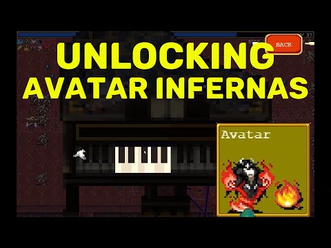 OUTDATED Vampire Survivors - Unlock Avatar Infernas character UPDATE INFO ON  SUBTITLES (CC)