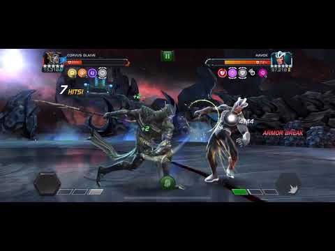 Marvel Contest of Champions 6.3.3 Havok boss one shot Mcoc