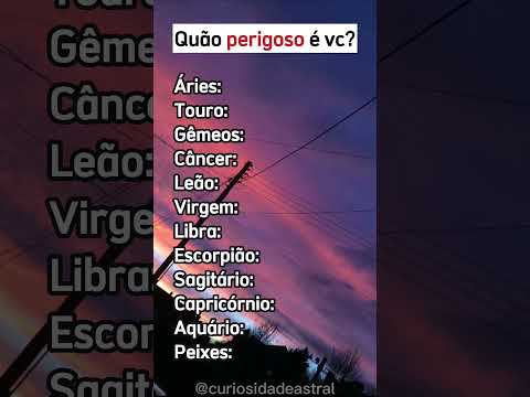 Os signos mais perigosos do zodíaco - Quão perigoso é o seu? #shorts