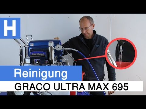 Spritzgerät Reinigen - Graco Ultra Max 695 säubern und konservieren