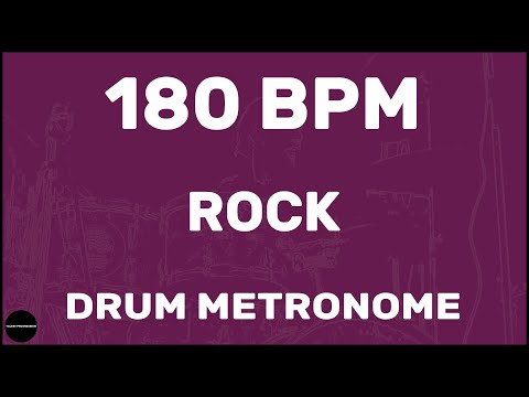 Rock | Drum Metronome Loop | 180 BPM