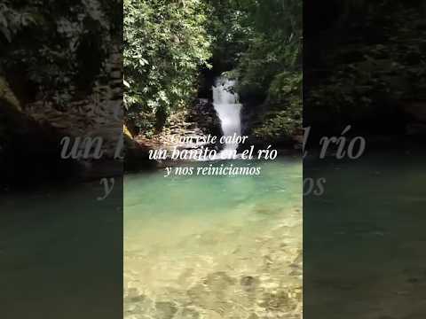 Cascada Laguna Azul 🗺️✅ #gonzalopizarro #ecuador #turismo #rio #verano