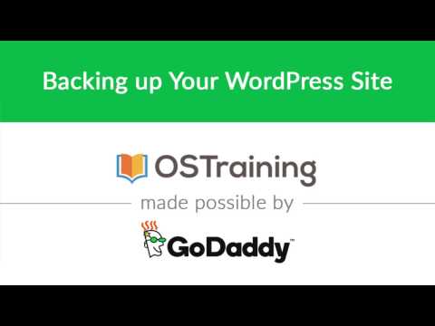 WordPress Beginner Tutorial 36 Backing up Your WordPress Site