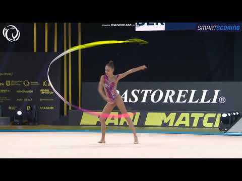 Dina AGISHEVA (BLR) Ribbon AA - European Championships Kyiv 2020