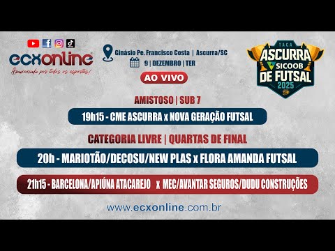 TAÇA ASCURRA "SICOOB DE FUTSAL" 2025 - 10ª RODADA
