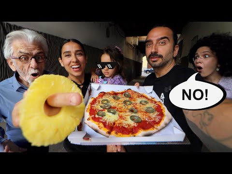mi esposa Mexicana pide PIZZA con PIÑA en ITALIA y pasa esto...