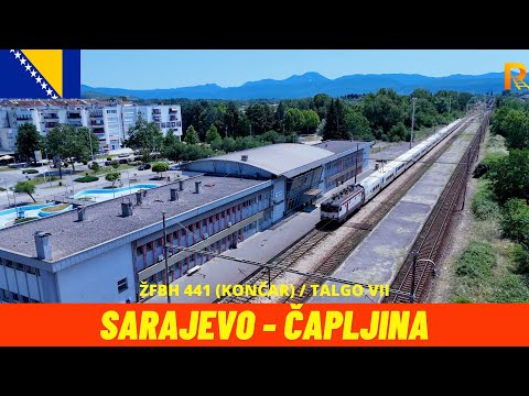 Cab Ride Sarajevo - Čapljina (Sarajevo – Ploče Railway, BIH, July 2025) train driver's view 4K