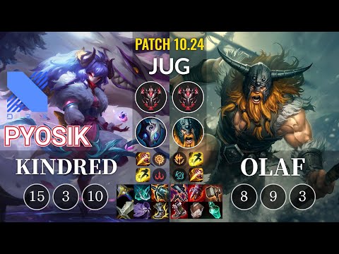 DRX Pyosik Kindred vs Olaf Jungle - KR Patch 10.24