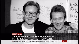 Andrew Fletcher passes away (1961 - 2022) (UK) - BBC News - 27th May 2022