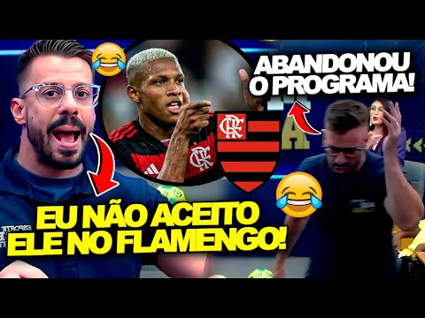 VAMOS RIR! PALMEIRENSE SURTA AO VIVO COM DANILO NO FLAMENGO E ABANDONA PROGRAMA AO VIVO