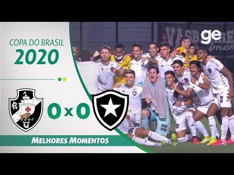VASCO 0 X 0 BOTAFOGO | MELHORES MOMENTOS | 4ª FASE DA COPA DO BRASIL 2020 | ge.globo