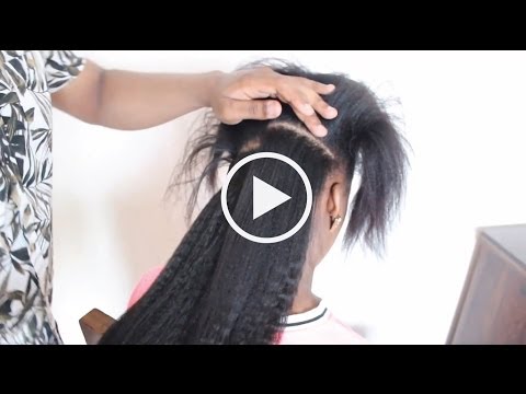 How to Install Clip Ins on Relaxed and Natural Hair...