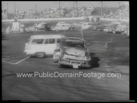 200 Car Demolition Derby Stunt Spectacular 1966 archival footage