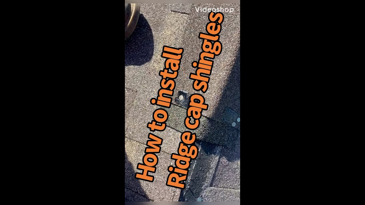 How To Install Ridge Cap Shingles Like A Pro!